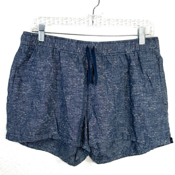 Patagonia Pants - Patagonia Hemp Cotton Pull On Shorts Drawstring Pocket Womens Large Mid Rise